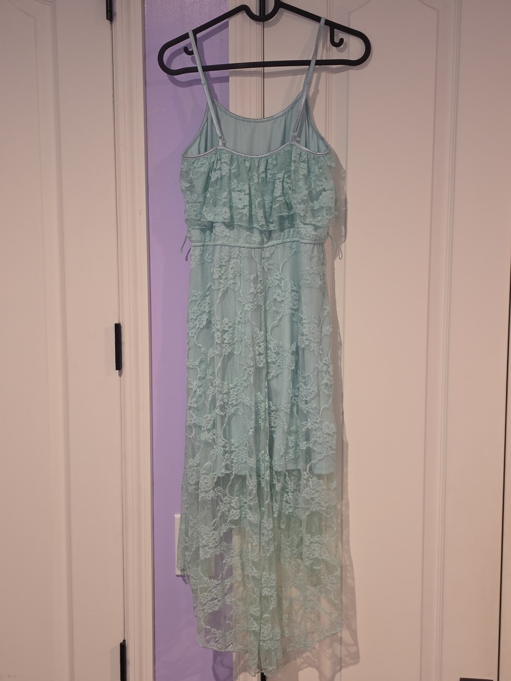 Love Reign Mint Lace High-Low Dress